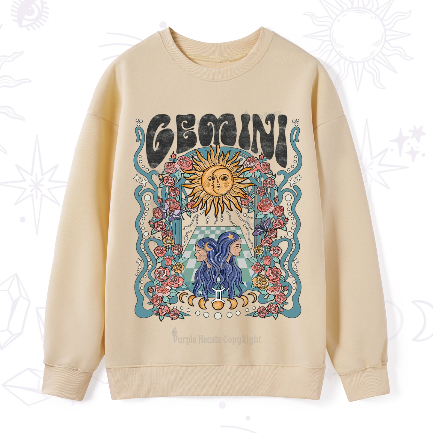 Purplehecate Gemini Spirit Zodiac Sweatshirt