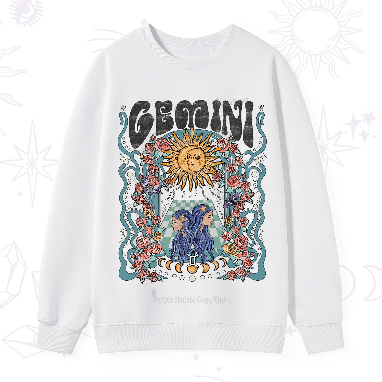 Purplehecate Gemini Spirit Zodiac Sweatshirt