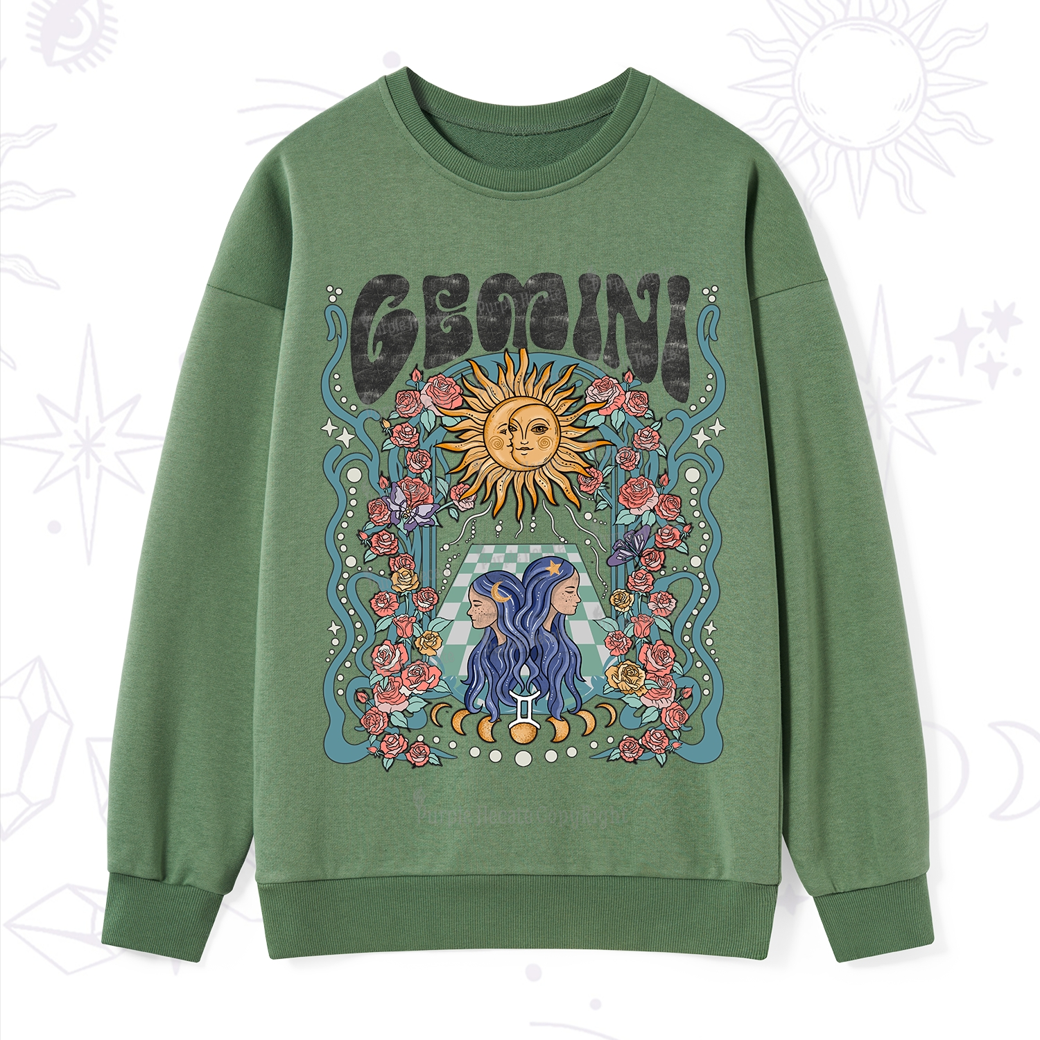 Purplehecate Gemini Spirit Zodiac Sweatshirt