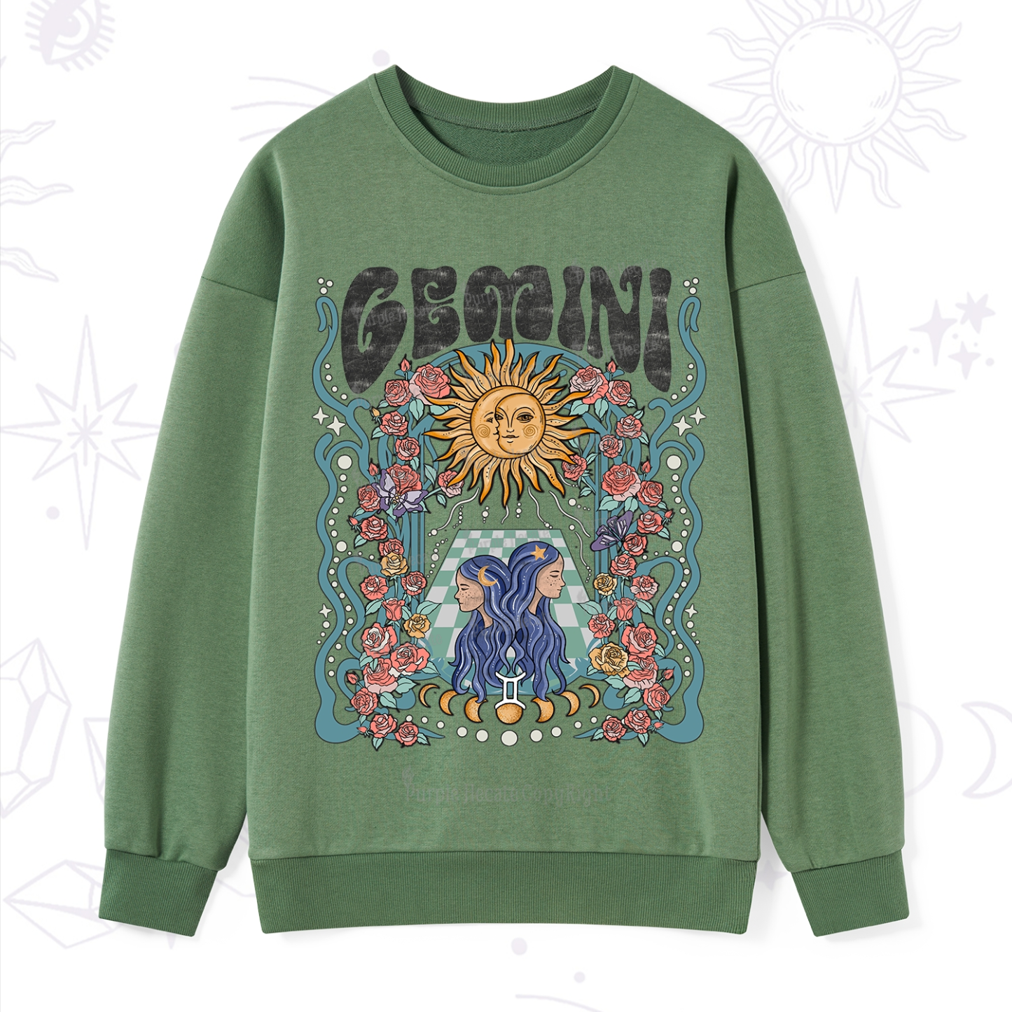 Purplehecate Gemini Spirit Zodiac Sweatshirt