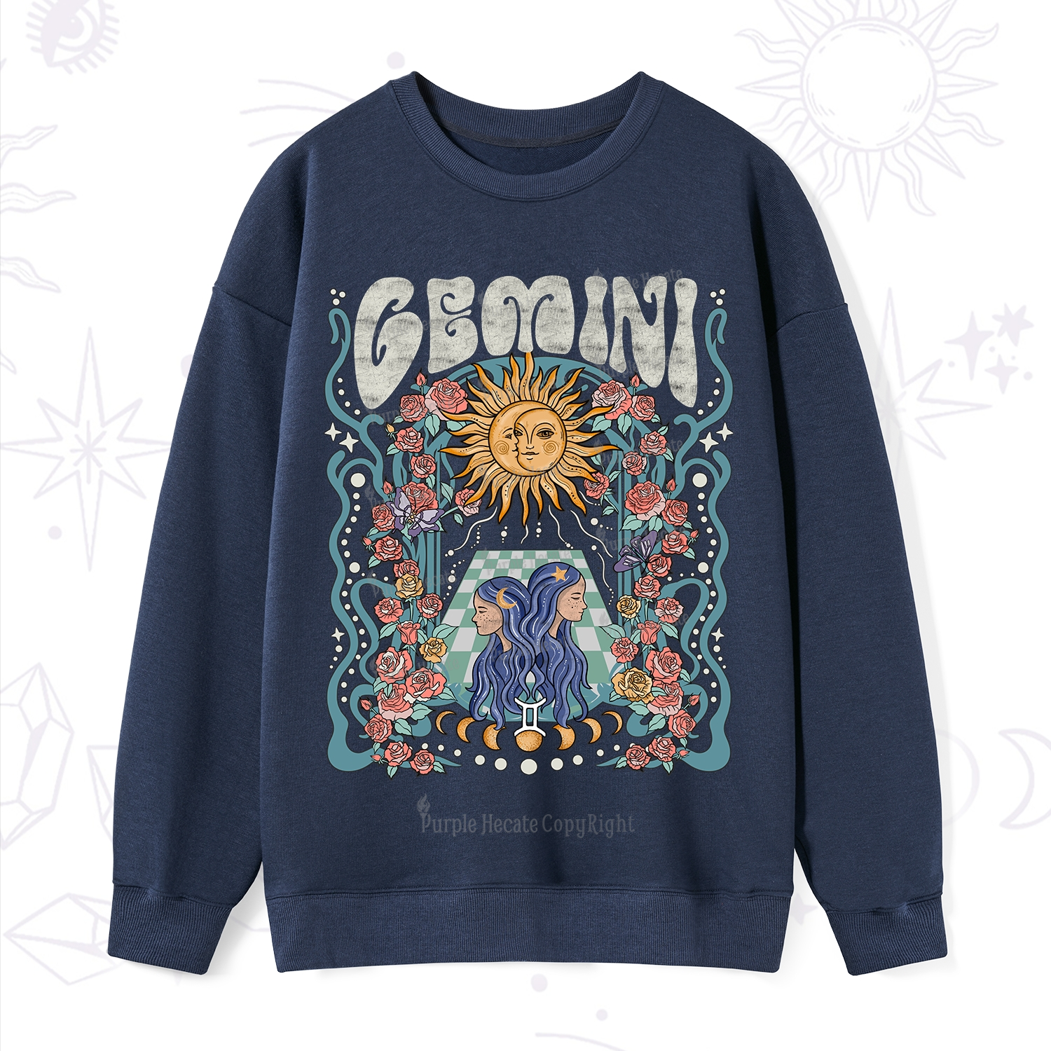 Purplehecate Gemini Spirit Zodiac Sweatshirt