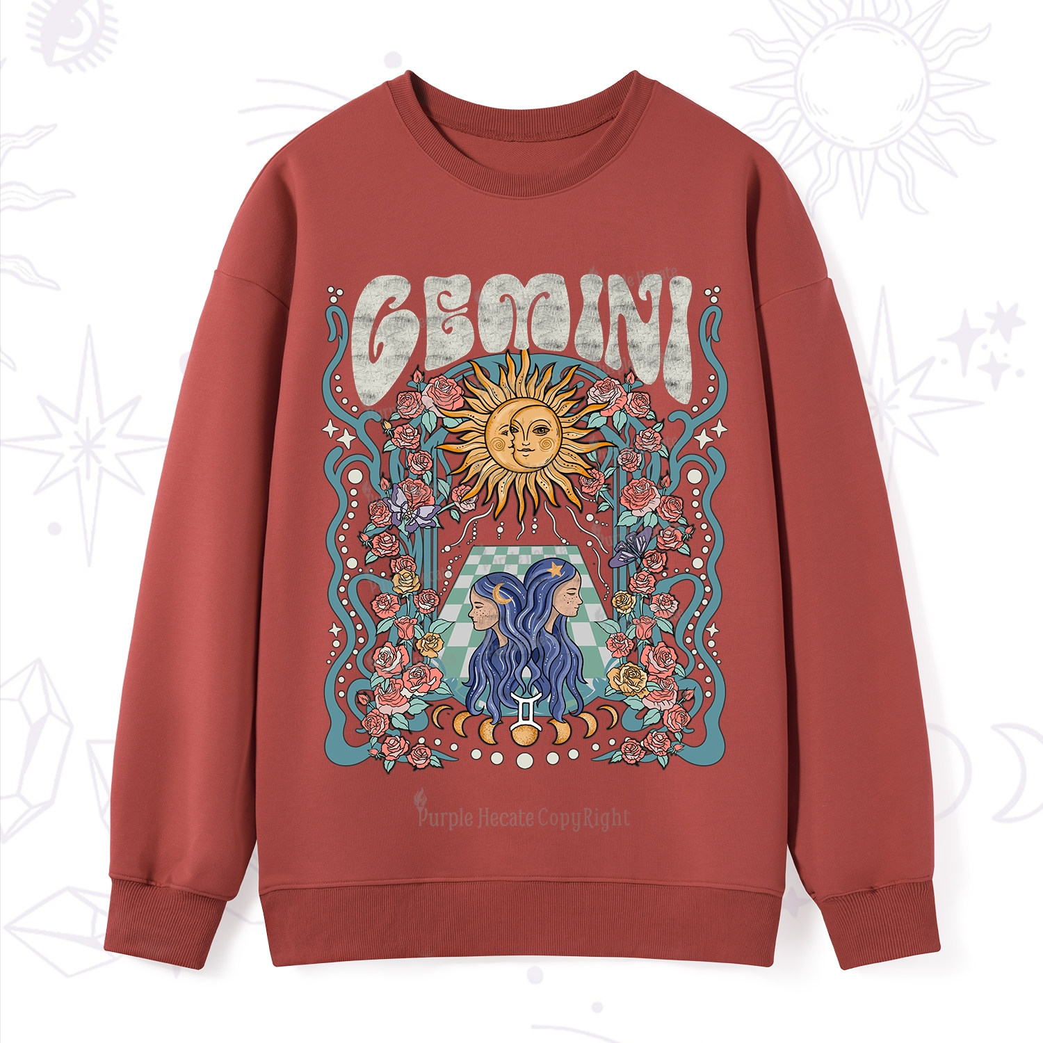 Purplehecate Gemini Spirit Zodiac Sweatshirt