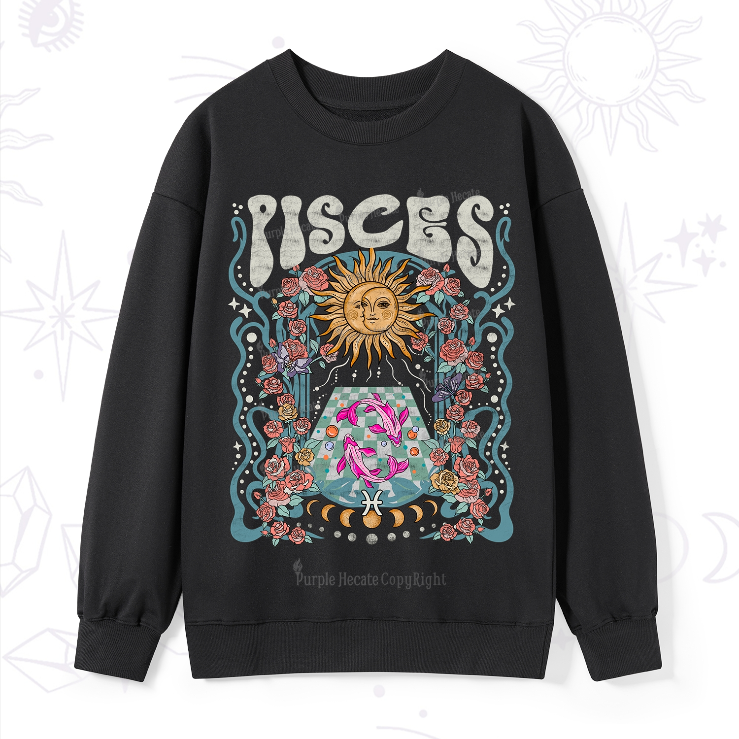 Purplehecate Pisces Spirit Zodiac Sweatshirt