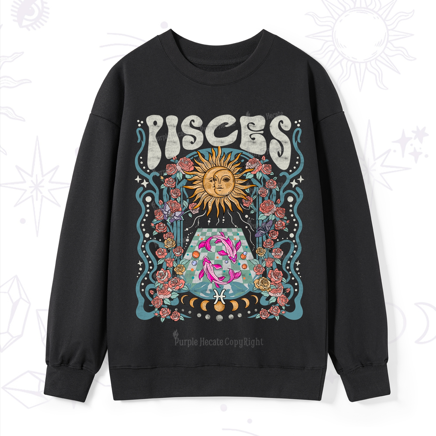 Purplehecate Pisces Spirit Zodiac Sweatshirt