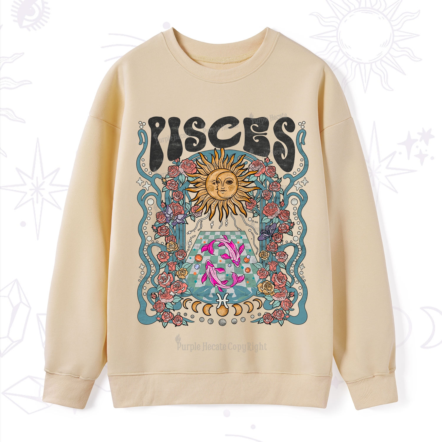 Purplehecate Pisces Spirit Zodiac Sweatshirt