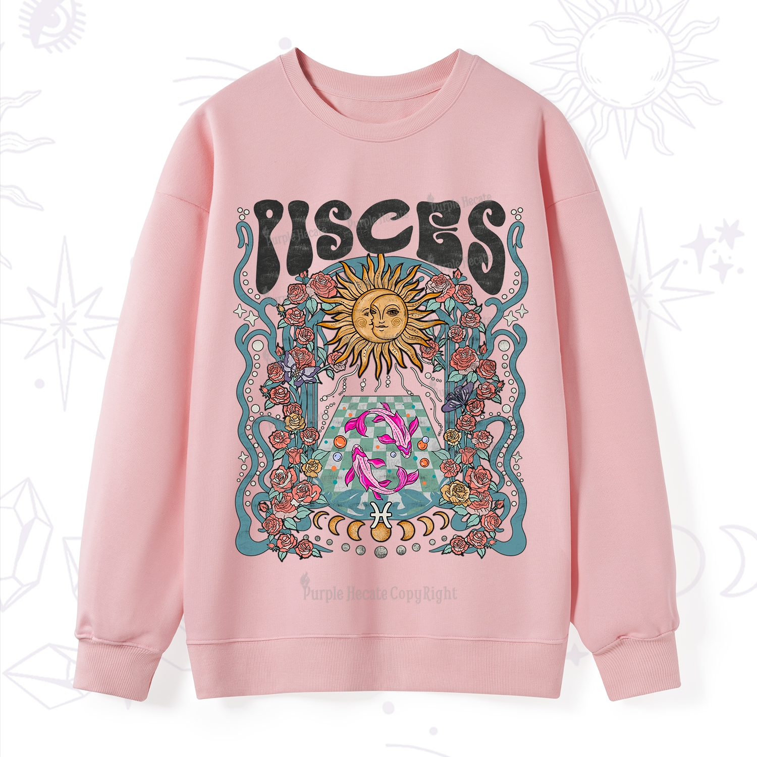 Purplehecate Pisces Spirit Zodiac Sweatshirt