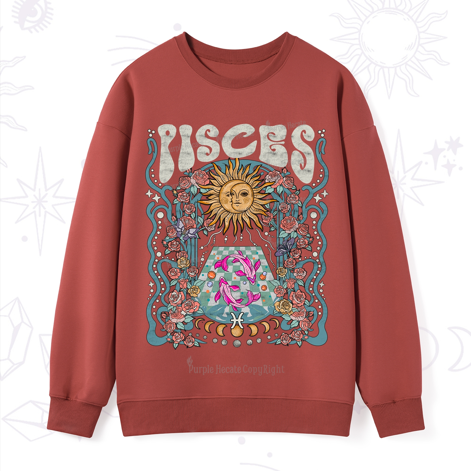 Purplehecate Pisces Spirit Zodiac Sweatshirt