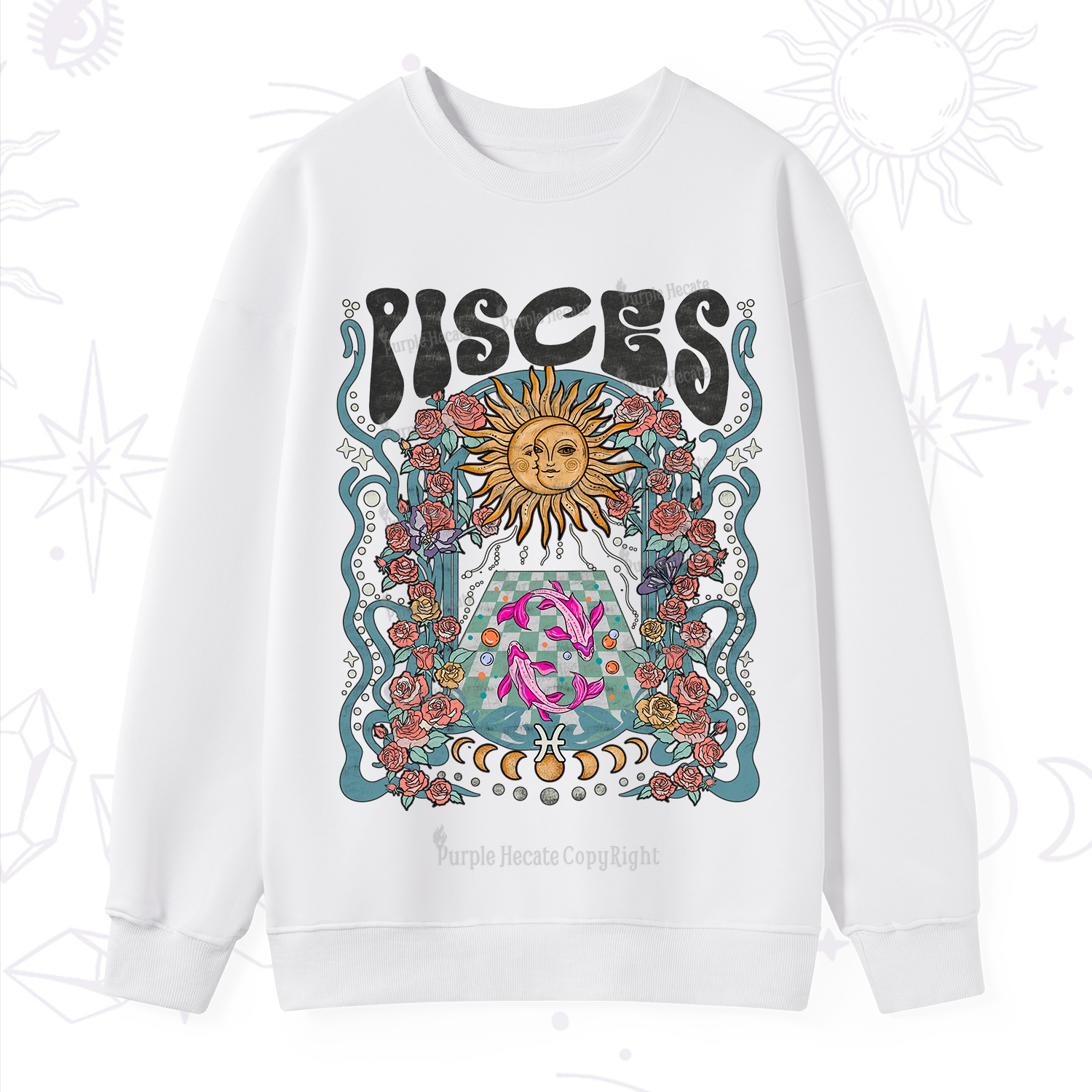 Purplehecate Pisces Spirit Zodiac Sweatshirt