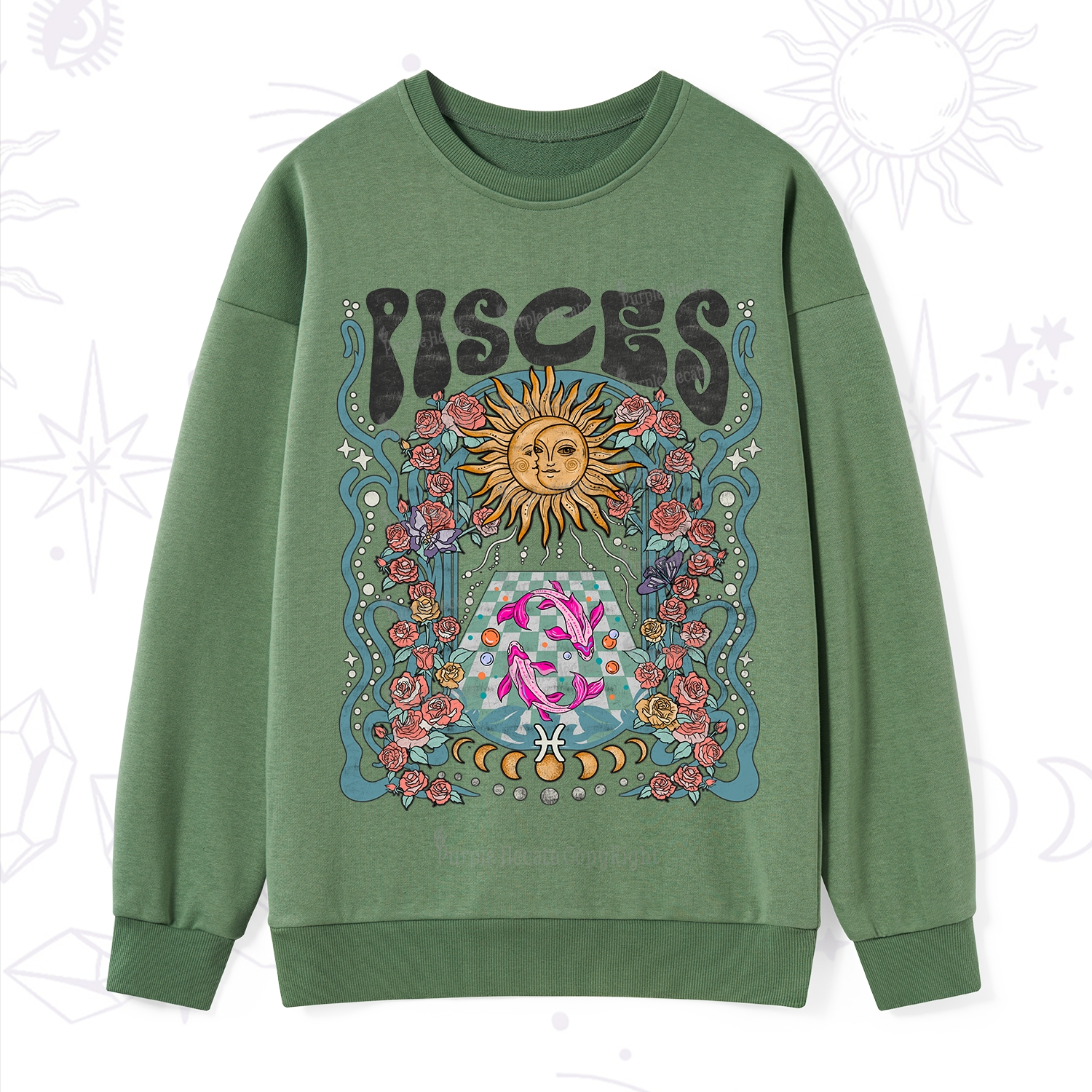 Purplehecate Pisces Spirit Zodiac Sweatshirt