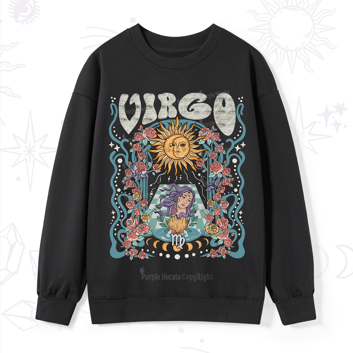 Purplehecate Virgo Spirit Zodiac Sweatshirt