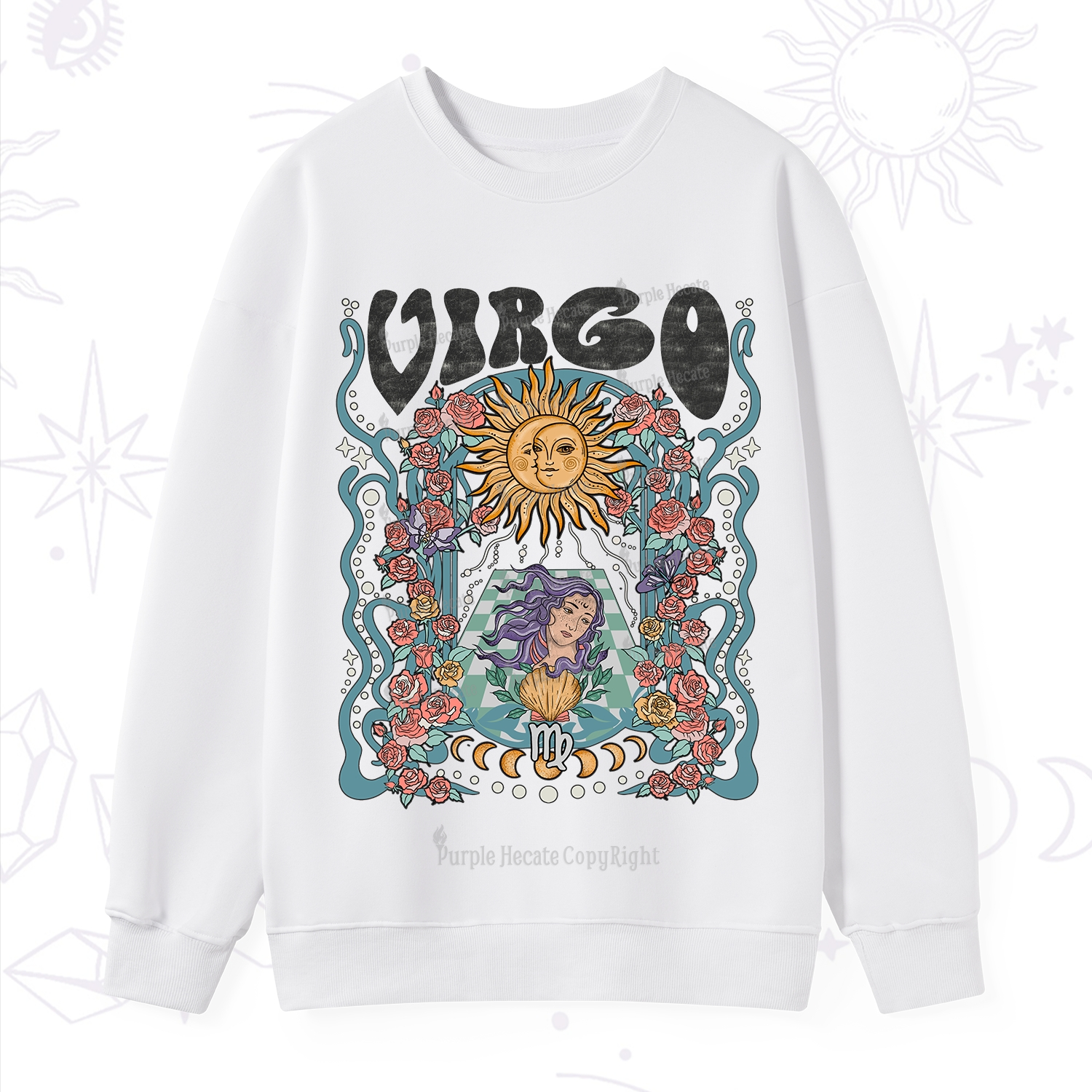 Purplehecate Virgo Spirit Zodiac Sweatshirt