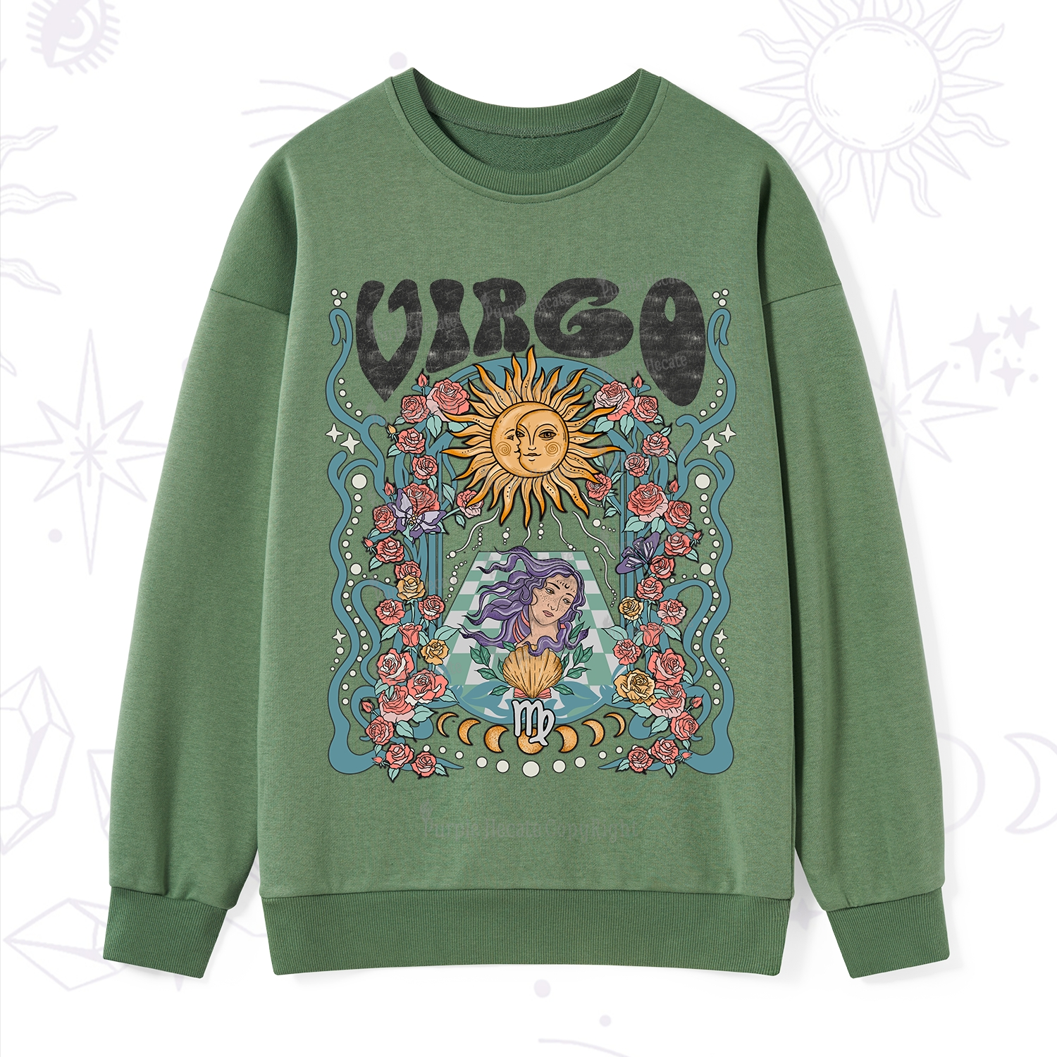 Purplehecate Virgo Spirit Zodiac Sweatshirt