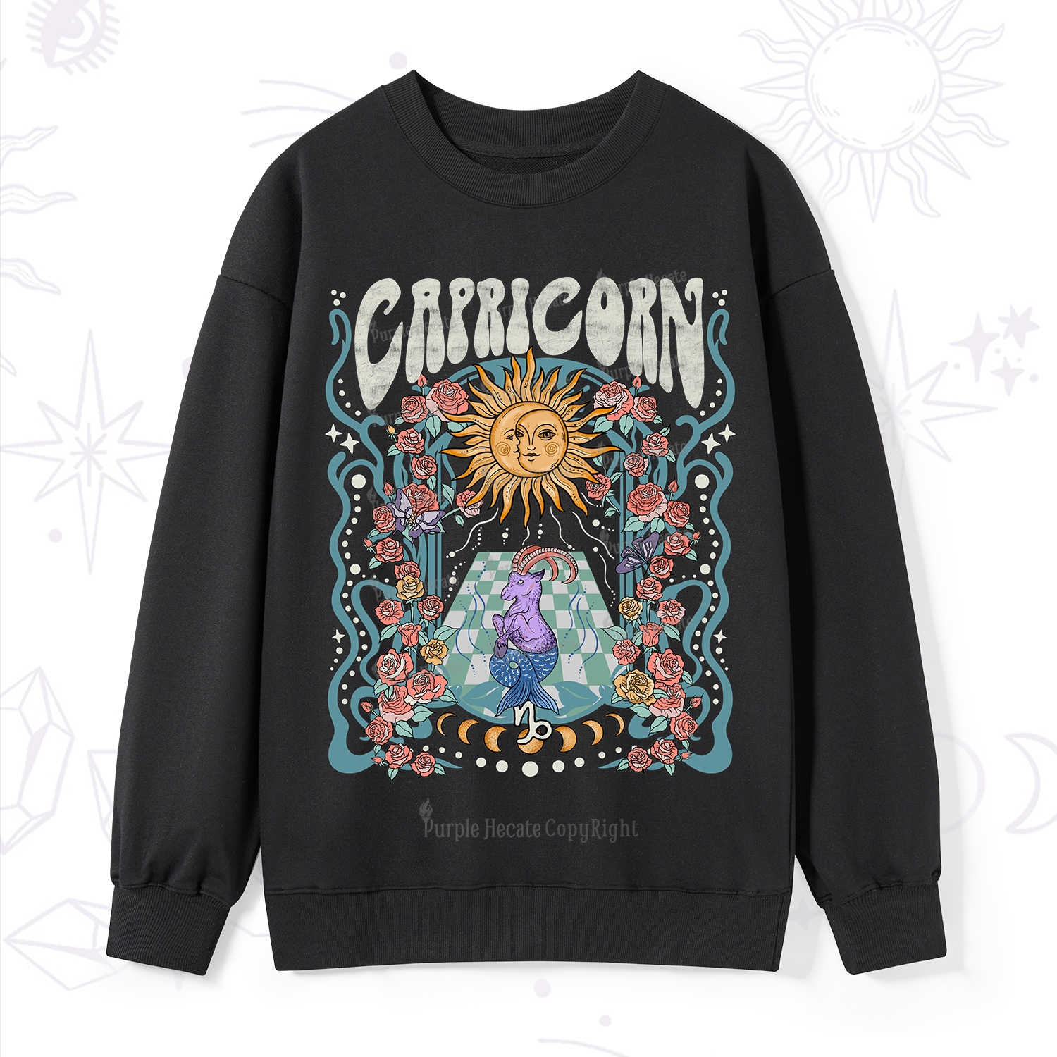 Purplehecate Capricorn Spirit Zodiac Sweatshirt