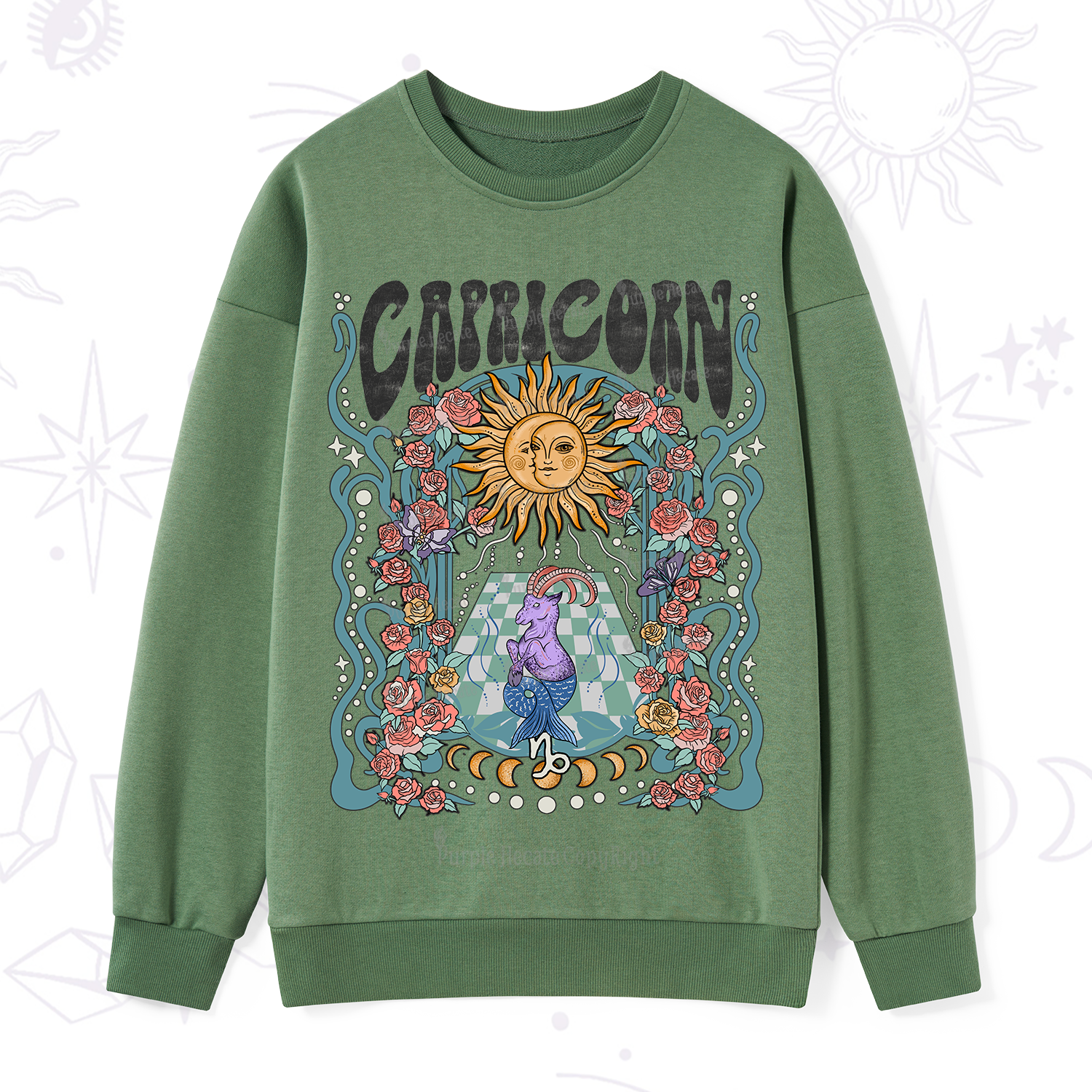 Purplehecate Capricorn Spirit Zodiac Sweatshirt