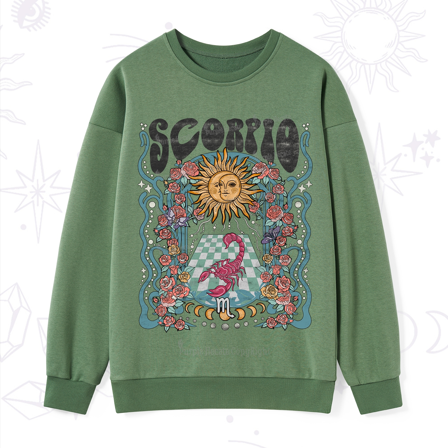 Purplehecate Scorpio Spirit Zodiac Sweatshirt