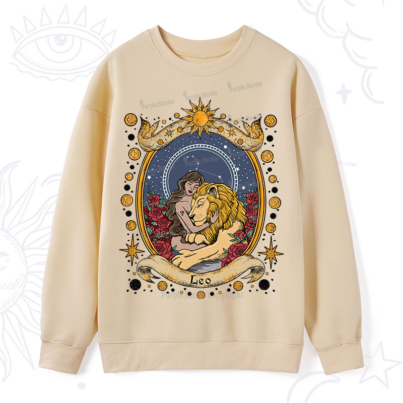 Purplehecate Celestial Leo Zodiac Sweatshirt