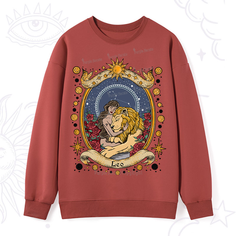 Purplehecate Celestial Leo Zodiac Sweatshirt