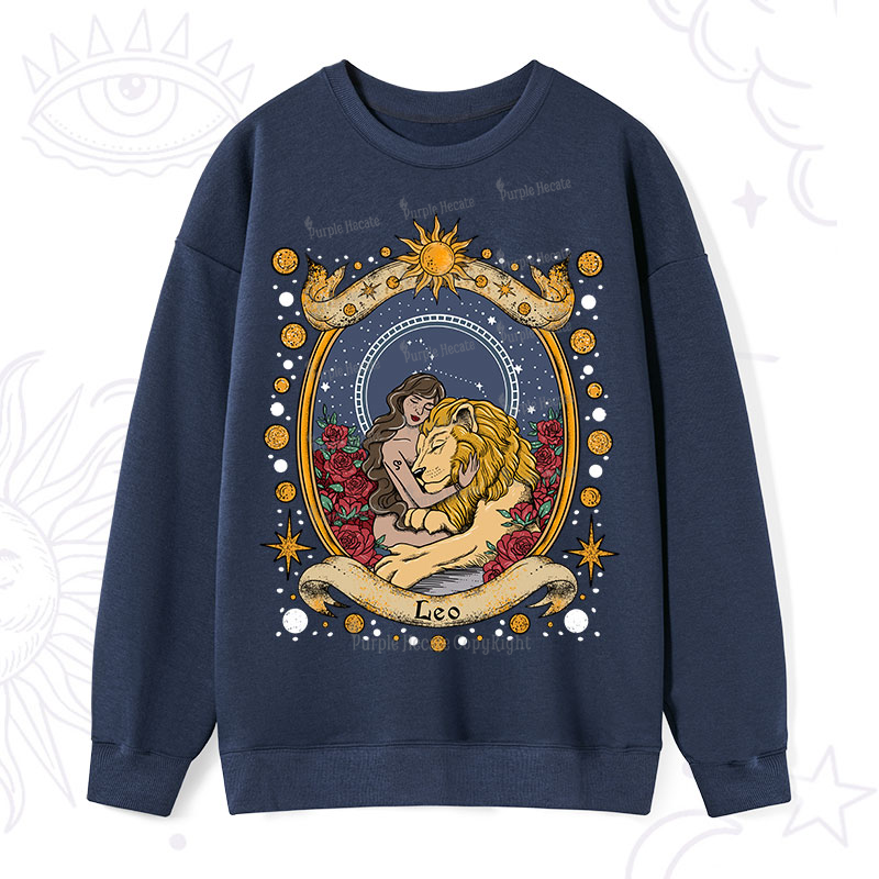 Purplehecate Celestial Leo Zodiac Sweatshirt
