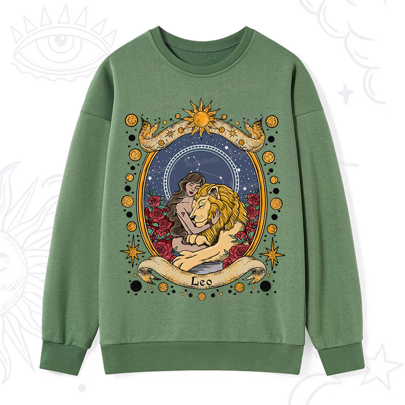 Purplehecate Celestial Leo Zodiac Sweatshirt
