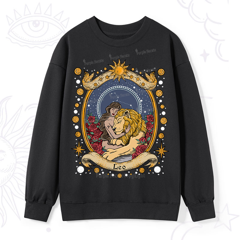 Purplehecate Celestial Leo Zodiac Sweatshirt
