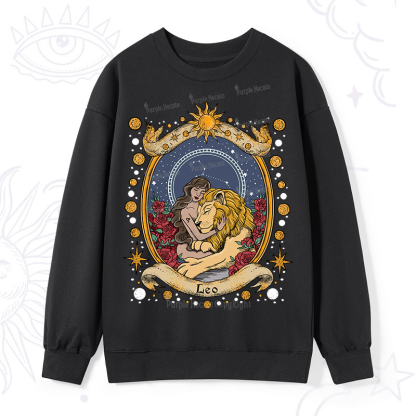 Purplehecate Celestial Leo Zodiac Sweatshirt