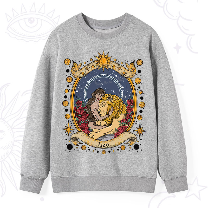 Purplehecate Celestial Leo Zodiac Sweatshirt