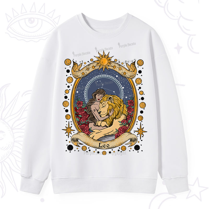 Purplehecate Celestial Leo Zodiac Sweatshirt