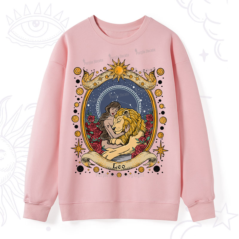 Purplehecate Celestial Leo Zodiac Sweatshirt