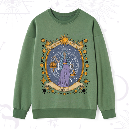 Purplehecate Celestial Libra Zodiac Sweatshirt