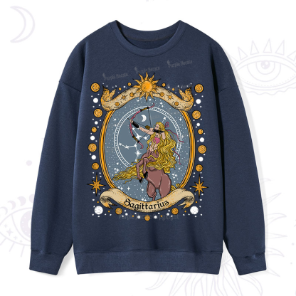 Purplehecate Celestial Sagittarius Zodiac Sweatshirt