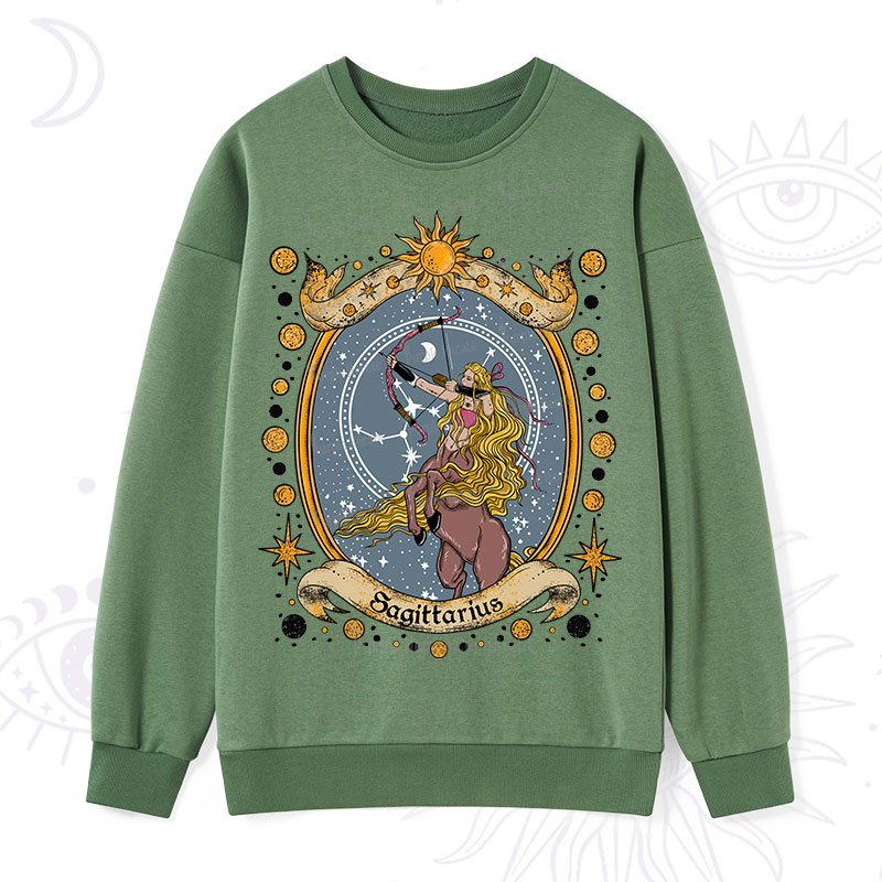 Purplehecate Celestial Sagittarius Zodiac Sweatshirt