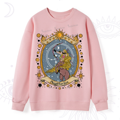 Purplehecate Celestial Sagittarius Zodiac Sweatshirt