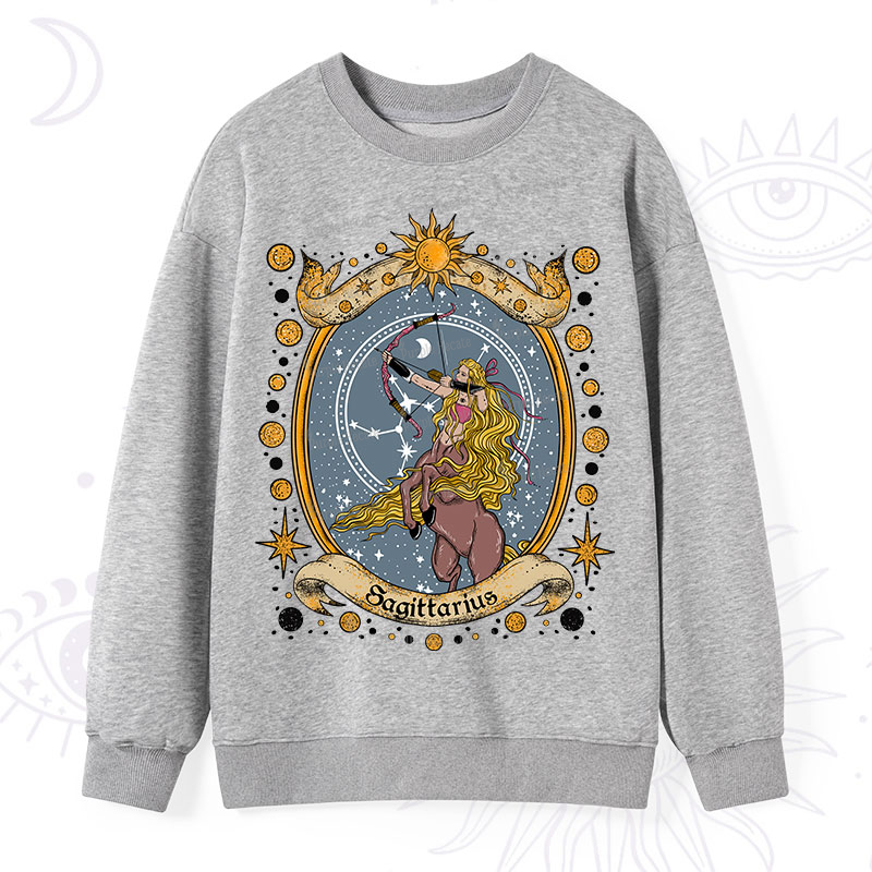 Purplehecate Celestial Sagittarius Zodiac Sweatshirt