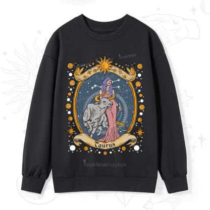 Purplehecate Celestial Taurus Zodiac Sweatshirt