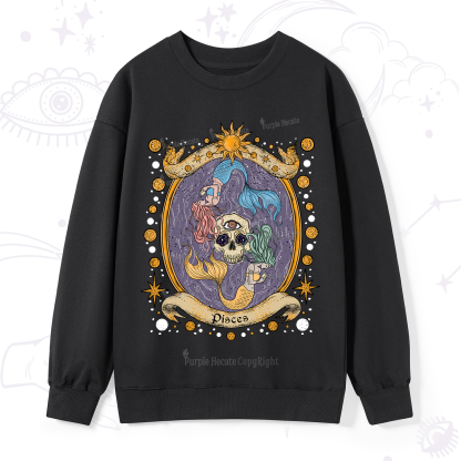Purplehecate Celestial Pisces Zodiac Sweatshirt