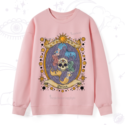 Purplehecate Celestial Pisces Zodiac Sweatshirt