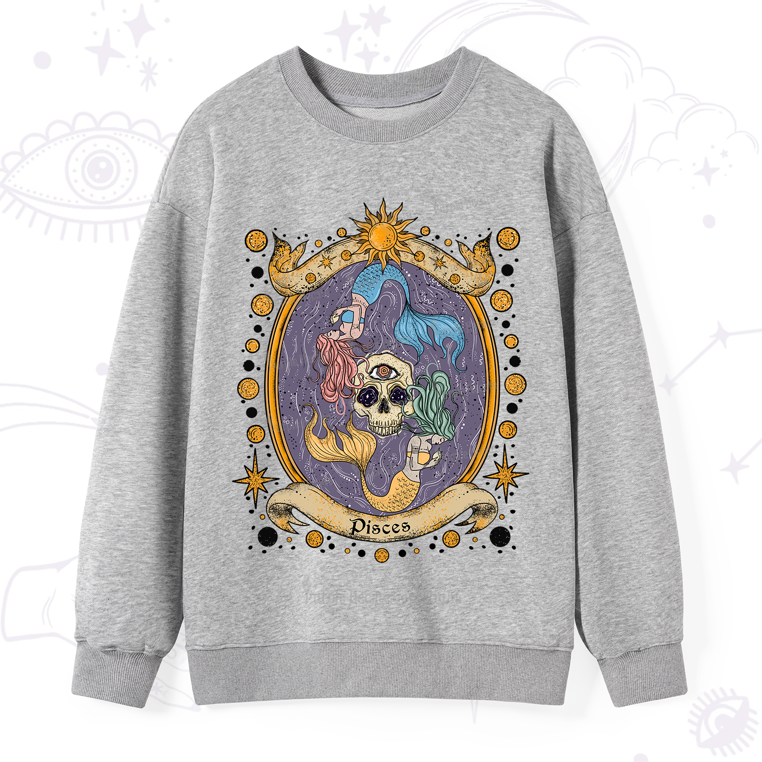 Purplehecate Celestial Pisces Zodiac Sweatshirt