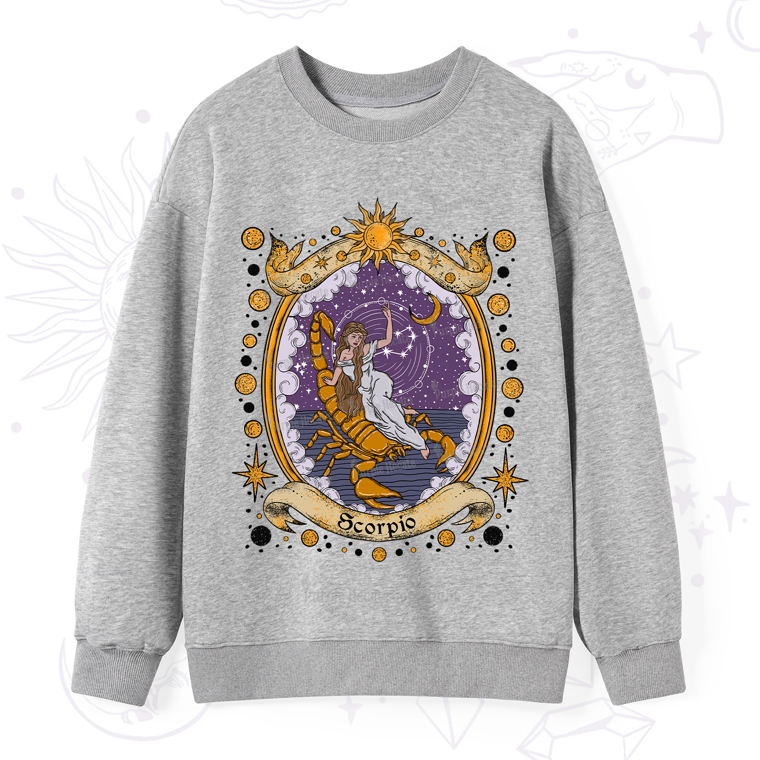 Purplehecate Celestial Scorpio Zodiac Sweatshirt
