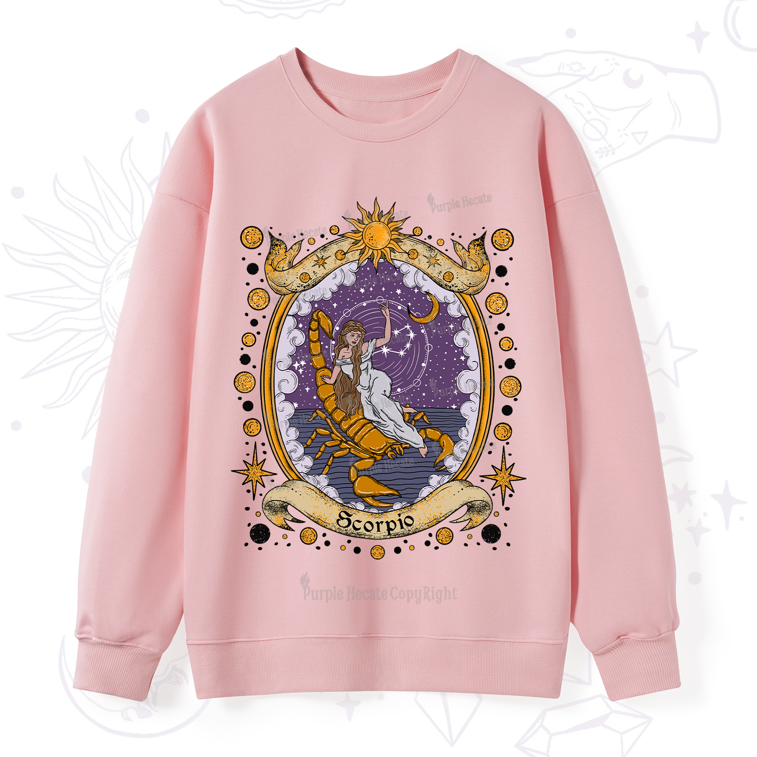 Purplehecate Celestial Scorpio Zodiac Sweatshirt
