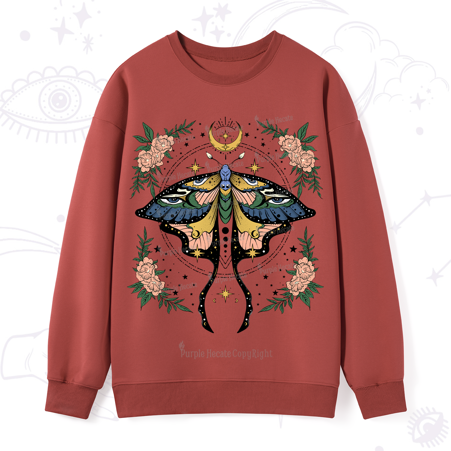Purplehecate Mystical Moth Sweatshirt