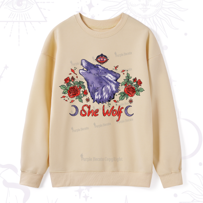 Purplehecate Moon Wolf Sweatshirt