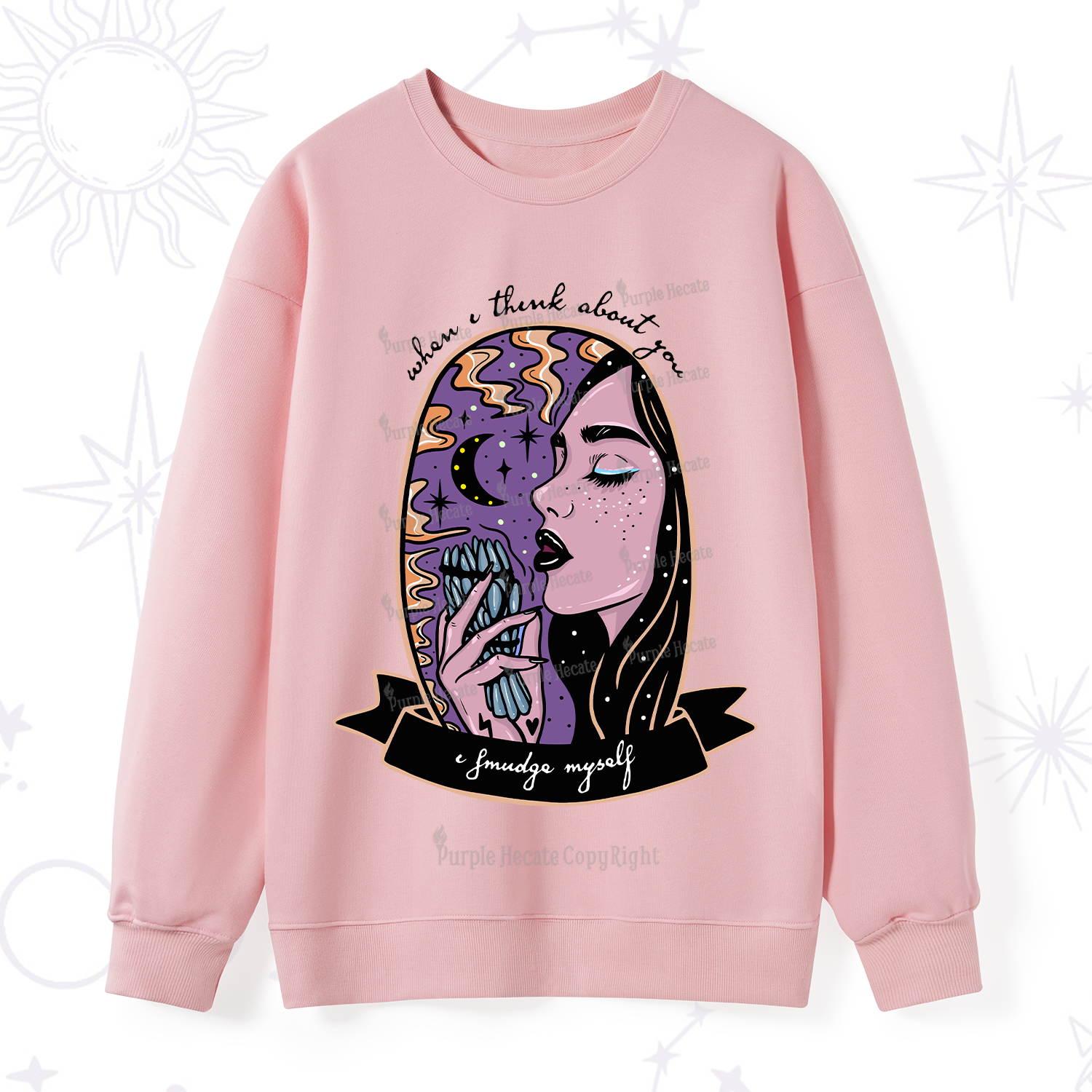 Purplehecate When I Think About You Sweatshirt