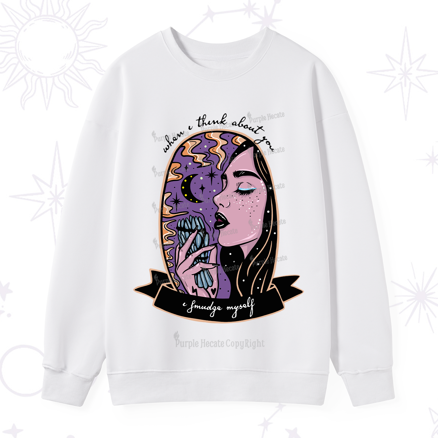 Purplehecate When I Think About You Sweatshirt