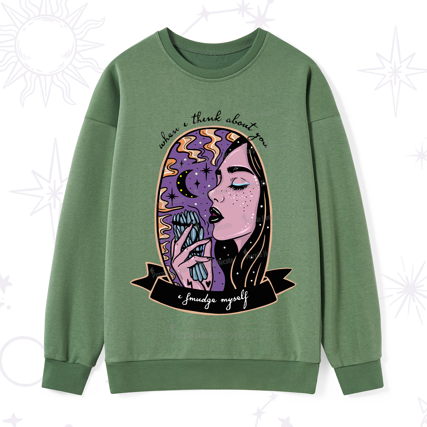 Purplehecate When I Think About You Sweatshirt