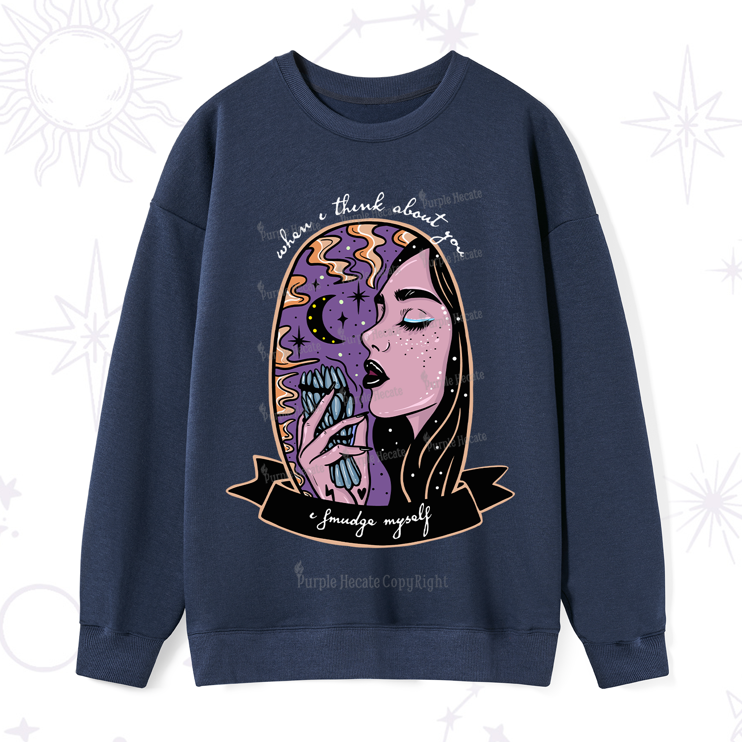 Purplehecate When I Think About You Sweatshirt