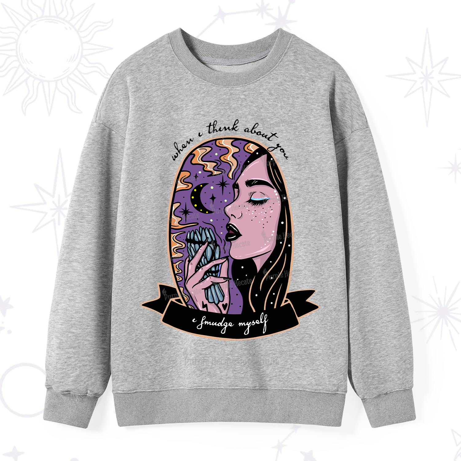 Purplehecate When I Think About You Sweatshirt