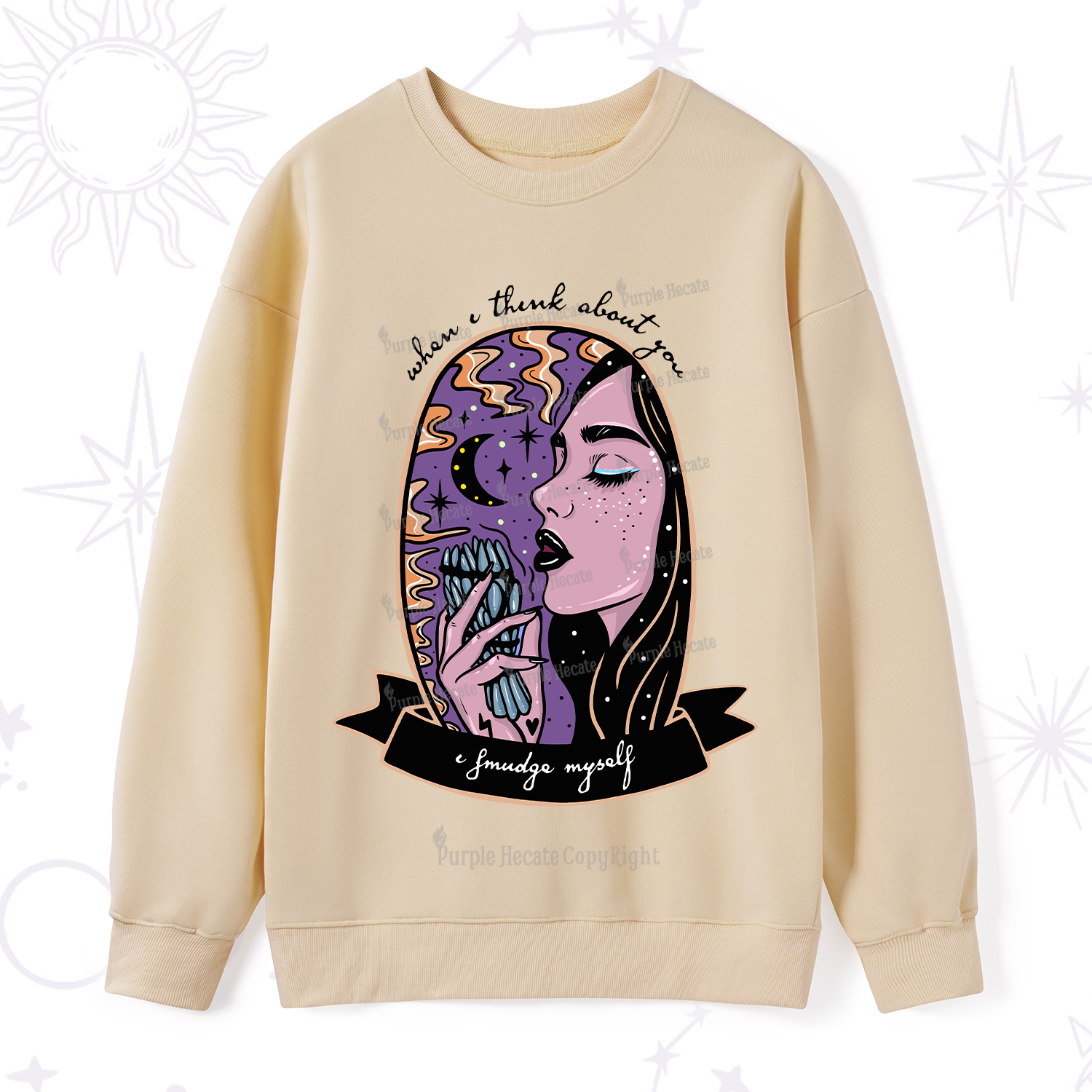 Purplehecate When I Think About You Sweatshirt
