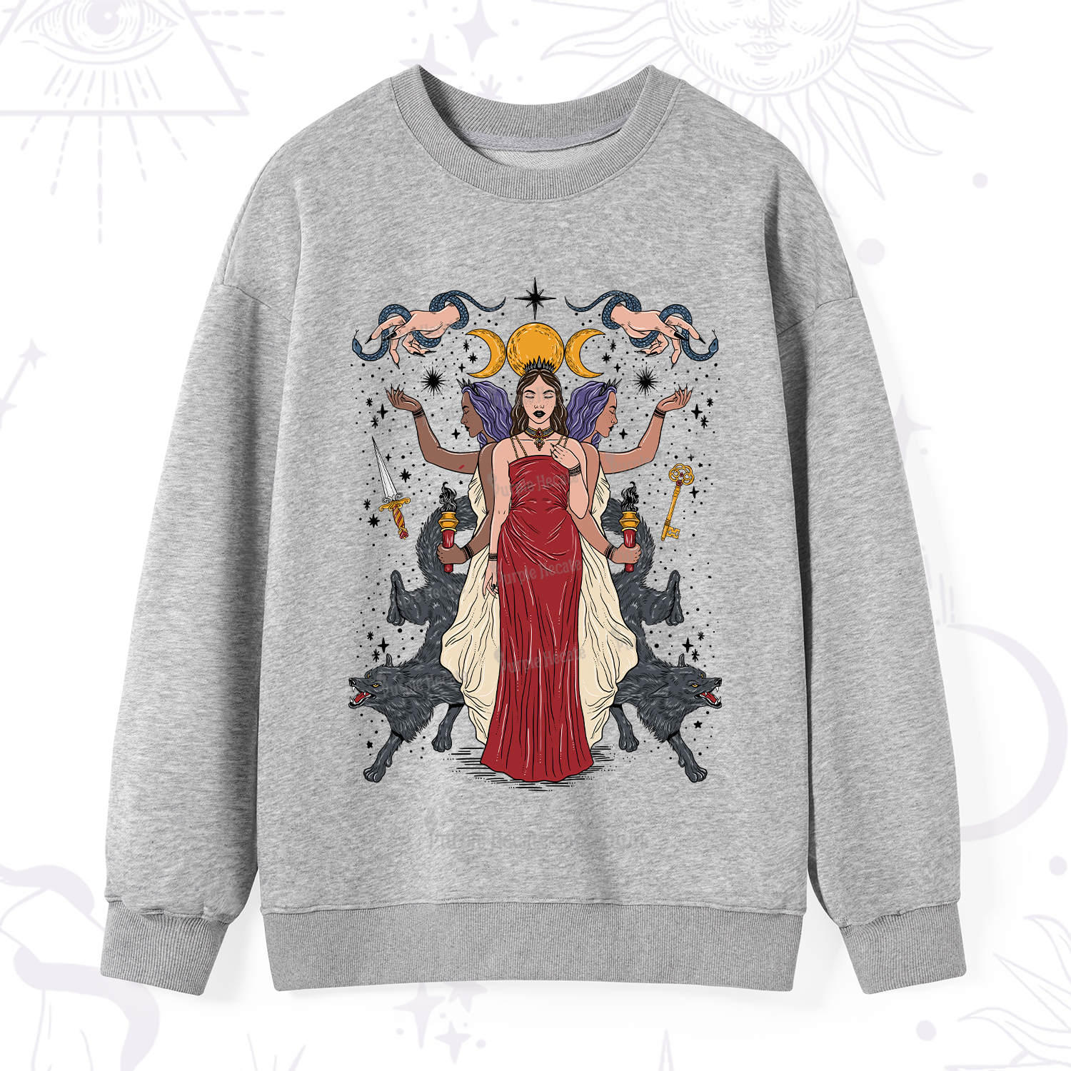 Purplehecate The Triple Goddess Hecate Sweatshirt