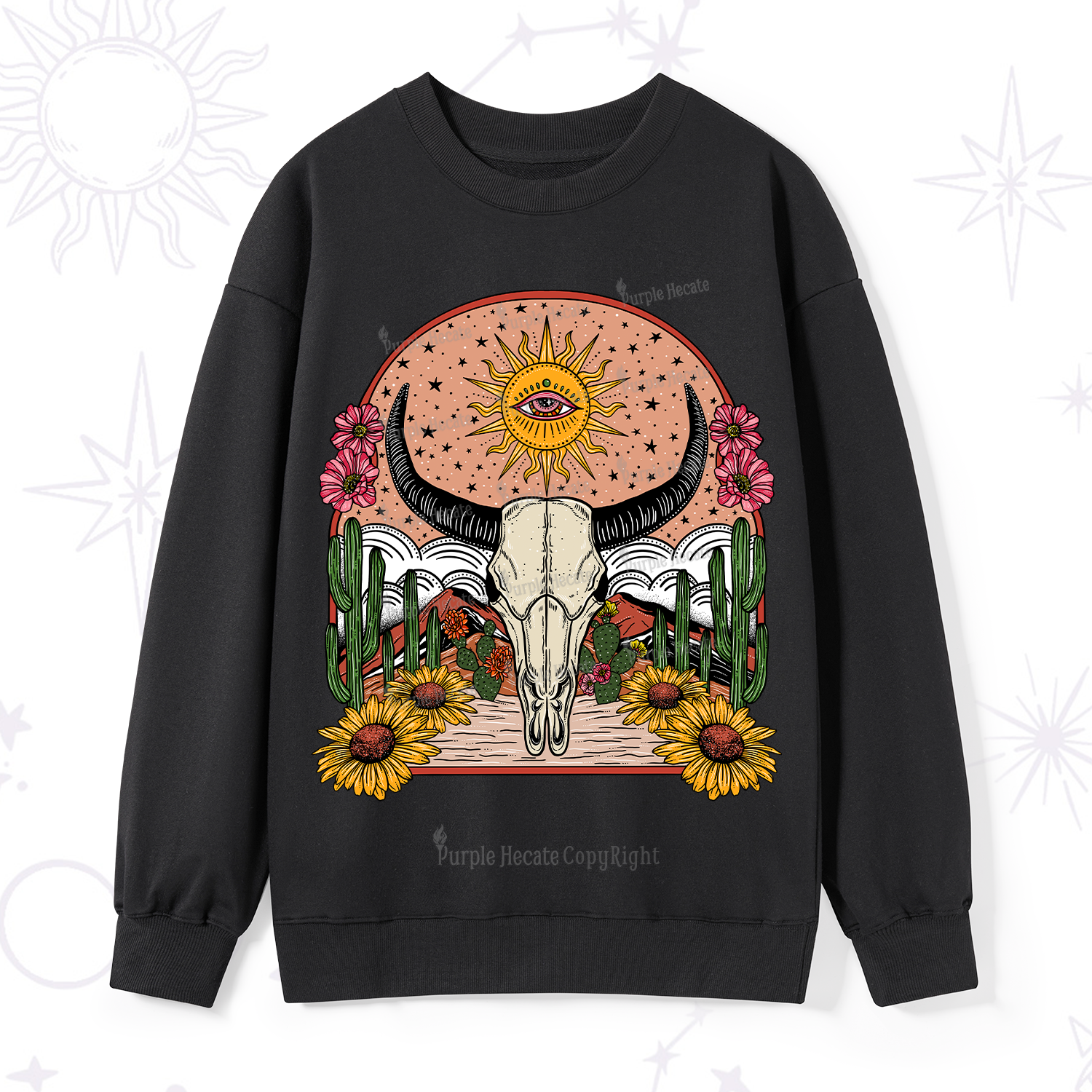 Purplehecate Desert Bloom Sweatshirt