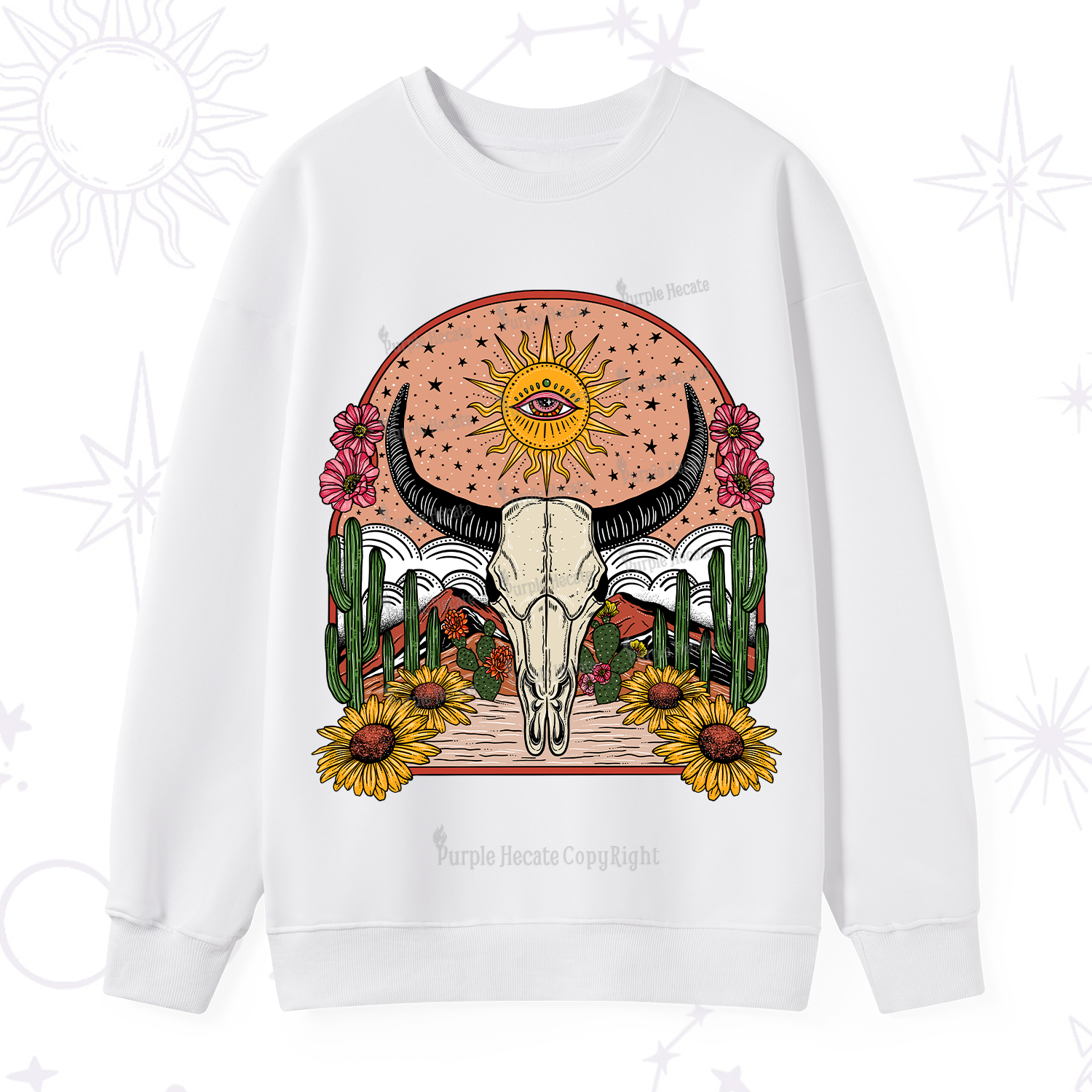 Purplehecate Desert Bloom Sweatshirt